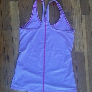 Tight underarmour racerback workout top